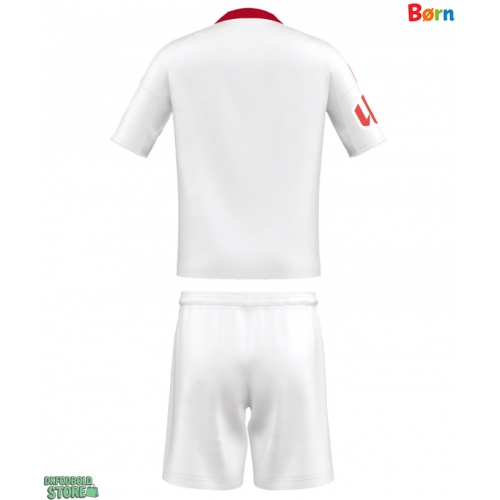 Sevilla Replika Babytøj Hjemmebanesæt Børn 2025-26 Kortærmet (+ Korte bukser)